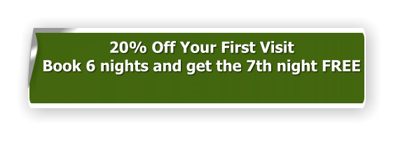 20% Off Your First Visit Book 6 nights and get the 7th night FREE